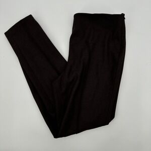 Akris‎ Pants Womens 12 Brown Wool Stretch Side Zip Slim Trousers Tailored Ankle